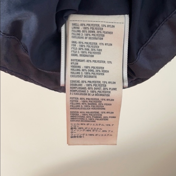 A&F Navy Feather Down Puffer Vest w/ Pockets - M - Picture 5 of 5